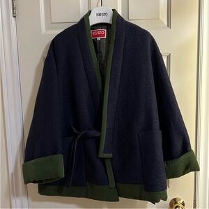 Kenzo Olive and Charcoal wool Jacket- brand new